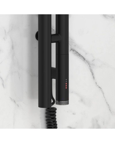 Полотенцесушитель электрический 1200 черный матовый МЭМ правый Сунержа Нюанс 3.0 31-5843-1253