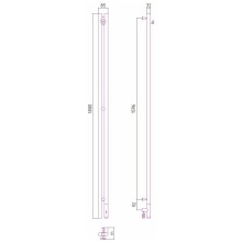 Полотенцесушитель электрический 1800 сатин МЭМ правый Сунержа Нюанс 3.0 071-5843-1853