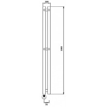 Полотенцесушитель электрический 1070х100 ТЭН левый Secado Сандриго 2К 4673739250525