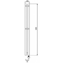 Полотенцесушитель электрический 1070х100 ТЭН правый Secado Сандриго 2К 4673739250570