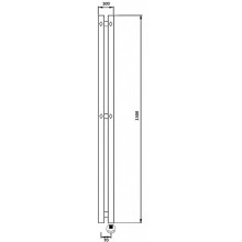 Полотенцесушитель электрический 1370х100 ТЭН правый Secado Сандриго 2К 4673739250587