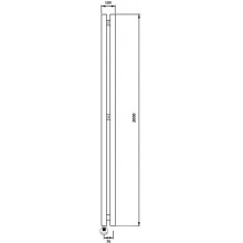 Полотенцесушитель электрический 2070х100 ТЭН левый Secado Бергамо 2К 4673739250914
