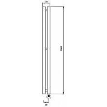 Полотенцесушитель электрический 1070х100 ТЭН правый Secado Бергамо 2К 4673739250921