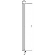 Полотенцесушитель электрический 1370х100 ТЭН правый Secado Бергамо 2К 4673739250938