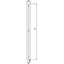 Полотенцесушитель электрический 1870х100 ТЭН правый Secado Бергамо 2К 4673739250952