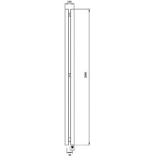 Полотенцесушитель электрический 2070х100 ТЭН правый Secado Бергамо 2К 4673739250969