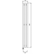 Полотенцесушитель электрический 1870х170 ТЭН левый Secado Бергамо 3К 4673739251003