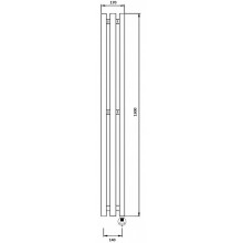 Полотенцесушитель электрический 1370х170 ТЭН правый Secado Бергамо 3К 4673739251034