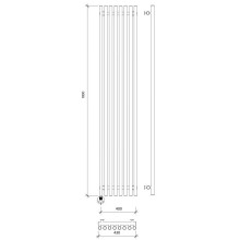 Полотенцесушитель электрический 1870х430 ТЭН левый Secado Бергамо 8 Плюс 4673739251201
