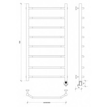 Полотенцесушитель электрический 1070х432 ТЭН правый Secado Агата 1 4603777440060