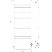 Полотенцесушитель электрический 1270х632 ТЭН правый Secado Агата 4 4603777450588