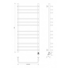 Полотенцесушитель электрический 1270х632 ТЭН правый Secado Мерида 3 4603777453145