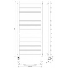 Полотенцесушитель электрический 1270х632 ТЭН левый Secado Милан 5 4603777452018