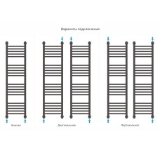 Водяной полотенцесушитель Сунержа Богема прямая 1200х300 Хром