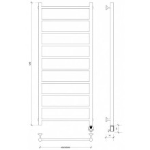 Полотенцесушитель электрический 1270х632 ТЭН правый Secado Триада 1  4603777448486
