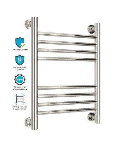 Водяной полотенцесушитель Сунержа Богема прямая 500х400 Хром