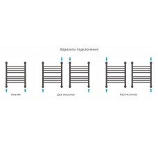 Водяной полотенцесушитель Сунержа Богема прямая 500х400 Хром