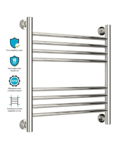 Водяной полотенцесушитель Сунержа Богема прямая 500х500 Хром