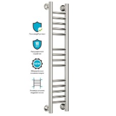 Водяной полотенцесушитель Сунержа Богема прямая 800х150 Хром
