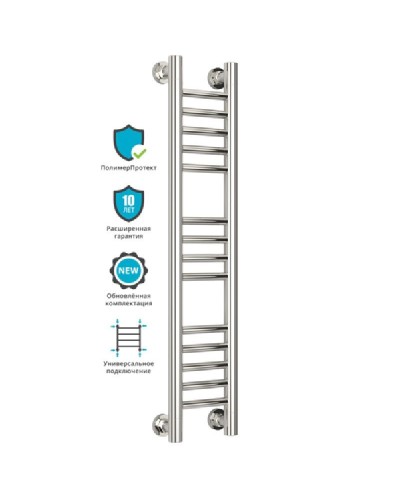 Водяной полотенцесушитель Сунержа Богема прямая 800х150 Хром