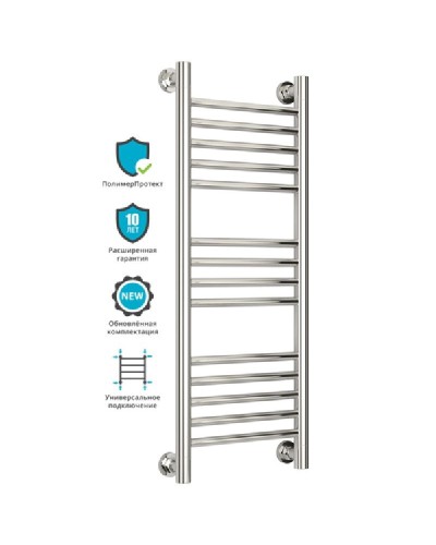 Водяной полотенцесушитель Сунержа Богема прямая 800х300 Хром