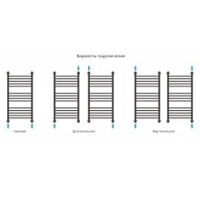 Водяной полотенцесушитель Сунержа Богема прямая 800х400 Хром