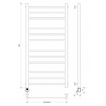 Полотенцесушитель электрический 1070х532 ТЭН левый Secado Триада 3 4603759403915