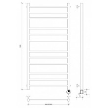 Полотенцесушитель электрический 1070х532 ТЭН правый Secado Триада 3 4603759409757