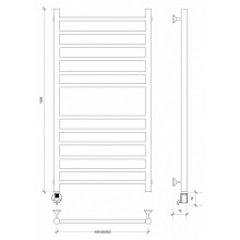Полотенцесушитель электрический 1070х532 ТЭН левый Secado Триада 4 4603759403953