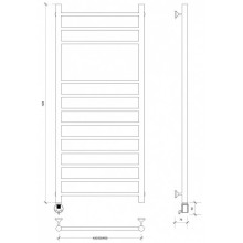 Полотенцесушитель электрический 1270х432 ТЭН левый Secado Триада 5 4603777449599