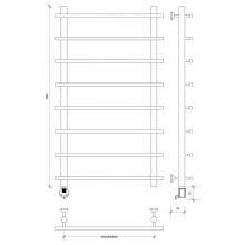 Полотенцесушитель электрический 1070х500 ТЭН левый Secado Турин 1 4603777455101