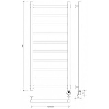 Полотенцесушитель электрический 1270х430 ТЭН правый Secado Корато 1 4603777441692