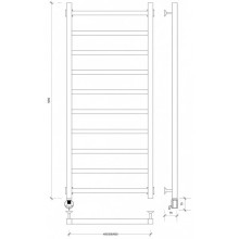 Полотенцесушитель электрический 1270х630 ТЭН левый Secado Корато 1 4603777479558