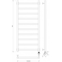 Полотенцесушитель электрический 1270х430 ТЭН правый Secado Корсико 1 4603777442019