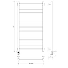 Полотенцесушитель электрический 1070х430 ТЭН левый Secado Корсико 3 4603777442262