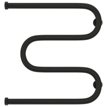 Полотенцесушитель водяной 500х500 черный матовый Сунержа М-образный 31-0007-5050