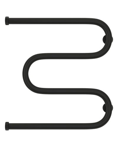 Полотенцесушитель водяной 500х500 черный матовый Сунержа М-образный 31-0007-5050