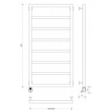 Полотенцесушитель электрический 1070х530 ТЭН левый Secado Парма 4603777443238