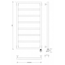 Полотенцесушитель электрический 1070х432 ТЭН правый Secado Парма 2 4673739247938
