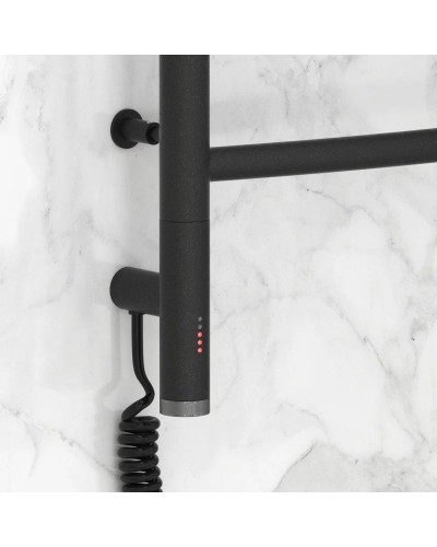 Полотенцесушитель электрический 500х400 темный титан муар МЭМ левый Сунержа Галант 3.0 15-5800-5040