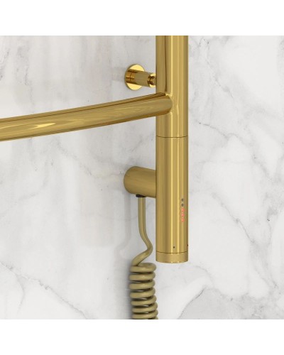 Полотенцесушитель электрический 600х400 золотой МЭМ правый Сунержа Галант 3.0 03-5801-6040