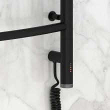 Полотенцесушитель электрический 600х400 черный матовый МЭМ правый Сунержа Галант 3.0 31-5801-6040