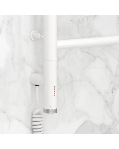 Полотенцесушитель электрический 600х500 белый глянец МЭМ левый Сунержа Галант 3.0 12-5800-6050