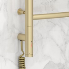 Полотенцесушитель электрический 600х500 шампань матовая МЭМ левый Сунержа Галант 3.0 022-5800-6050