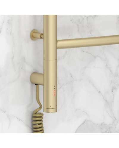 Полотенцесушитель электрический 600х500 шампань матовая МЭМ левый Сунержа Галант 3.0 022-5800-6050