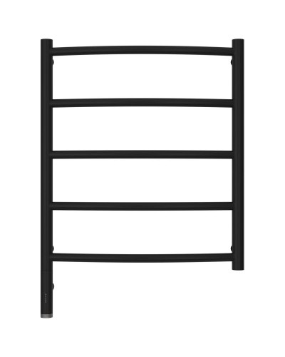 Полотенцесушитель электрический 600х500 черный матовый МЭМ левый Сунержа Галант 3.0 31-5800-6050