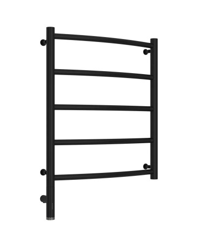 Полотенцесушитель электрический 600х500 черный матовый МЭМ левый Сунержа Галант 3.0 31-5800-6050