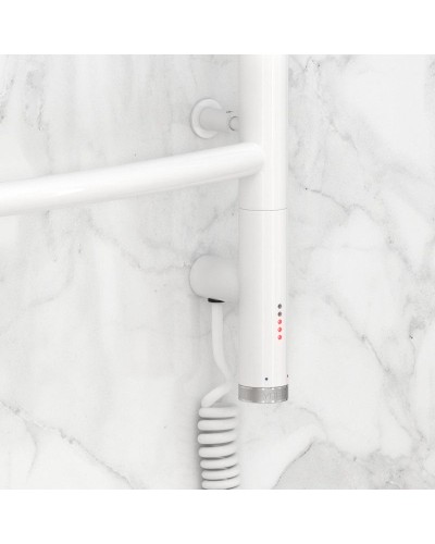 Полотенцесушитель электрический 600х500 белый глянец МЭМ правый Сунержа Галант 3.0 12-5801-6050