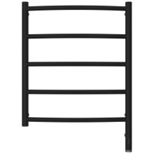 Полотенцесушитель электрический 600х500 черный матовый МЭМ правый Сунержа Галант 3.0 31-5801-6050