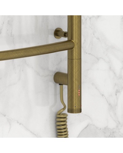 Полотенцесушитель электрический 600х500 состаренная бронза МЭМ правый Сунержа Галант 3.0 05-5801-6050